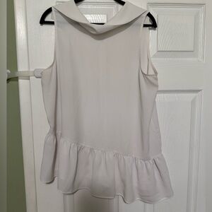 Zara Cream Sleeveless Blouse